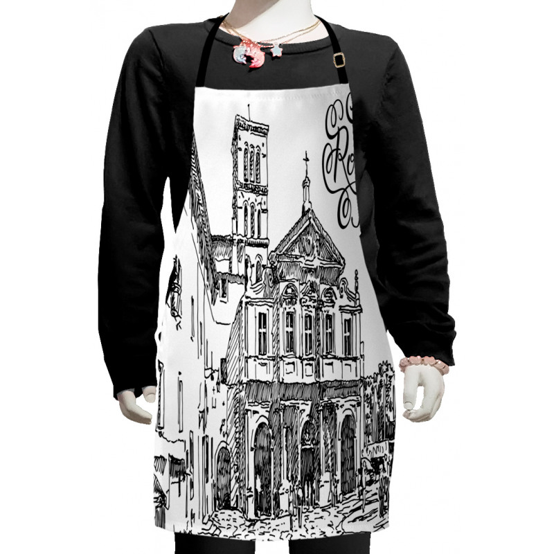 Scenery of Rome Kids Apron