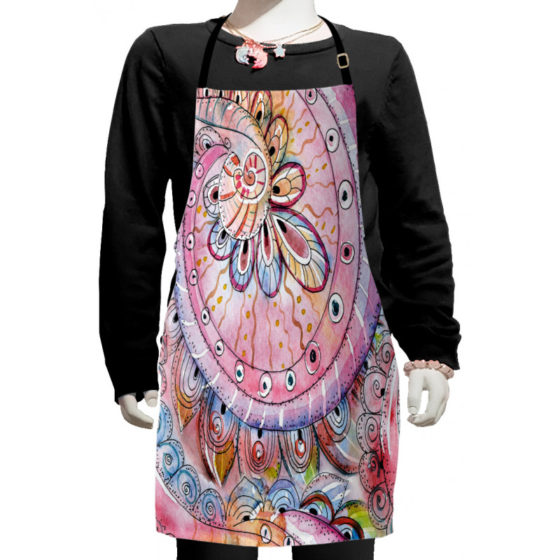 Watercolor Effects Art Kids Apron