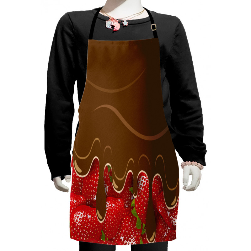 Strawberries Chocolate Kids Apron