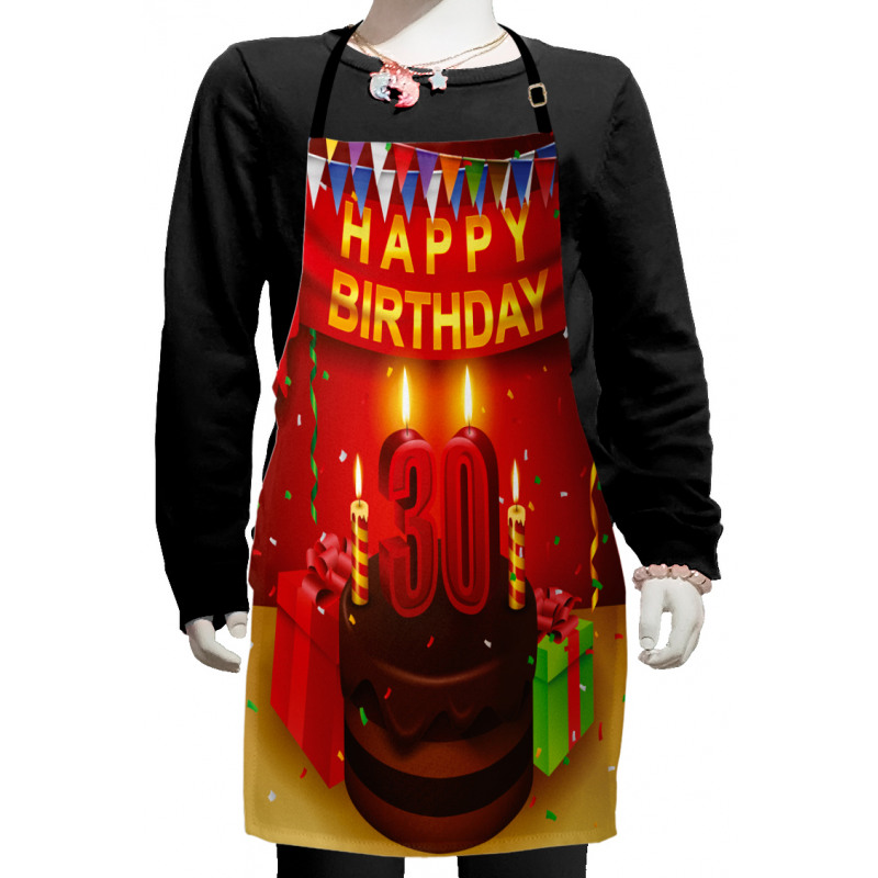 Cake and Presents Kids Apron