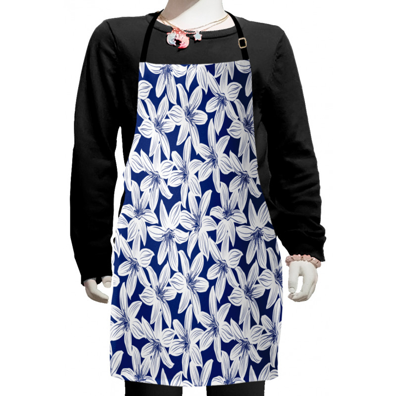 Hibiscus Flower Petals Kids Apron