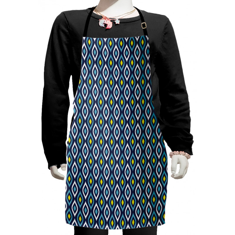 Abstract Leaf Form Spots Kids Apron