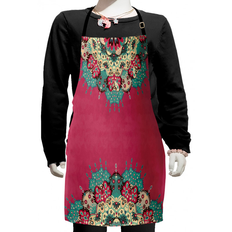 Eastern Boho Floral Kids Apron