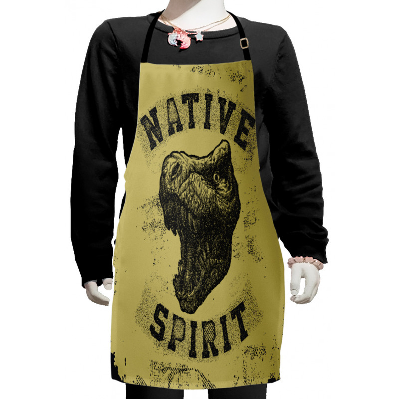 Roaring Portrait Wild Kids Apron