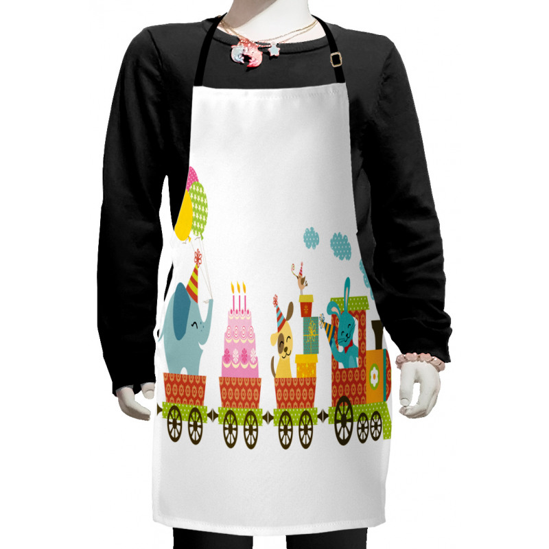 Birthday Cake Animal Kids Apron