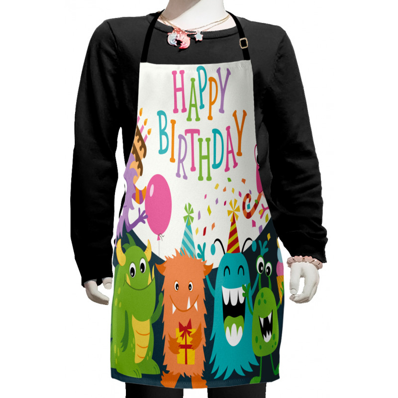 Monster Birthday Kids Apron