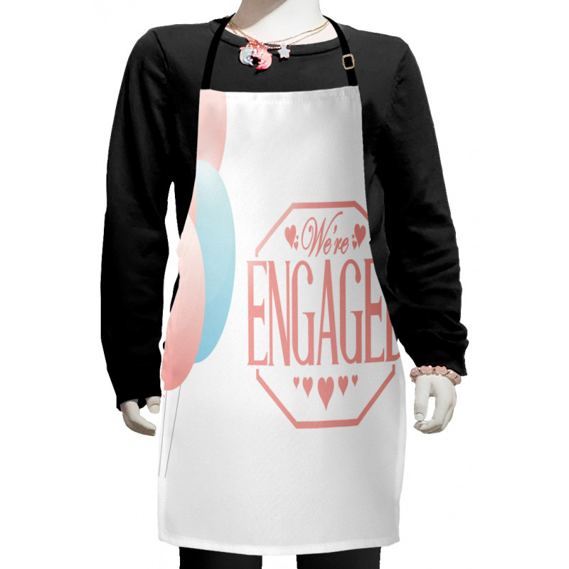 Engagement Text Kids Apron