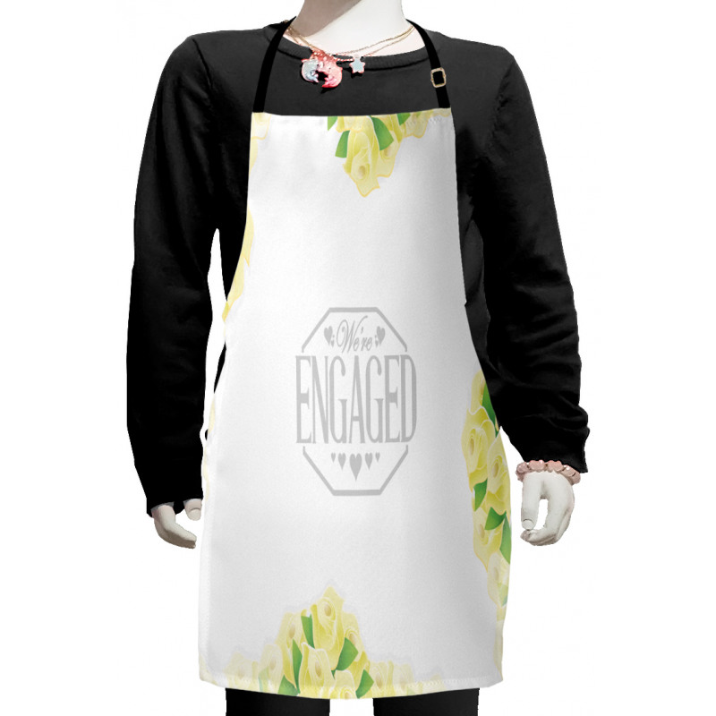 Roses and Leaves Kids Apron