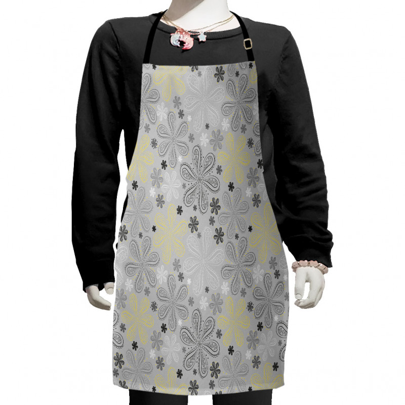 Style Yellow Flower Kids Apron