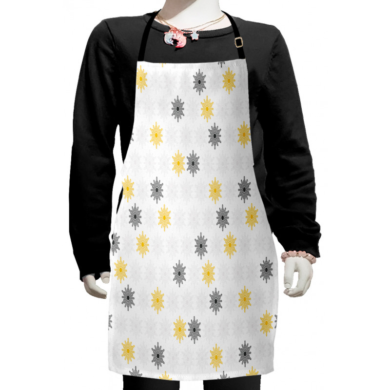 Sun Flowers Dots Kids Apron