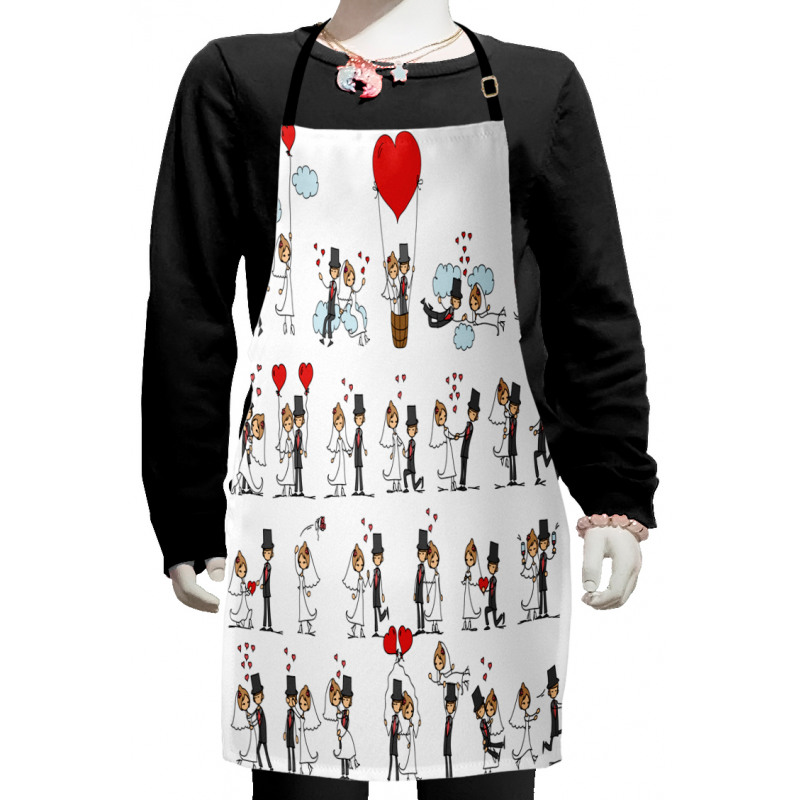Couple on Clouds Kids Apron