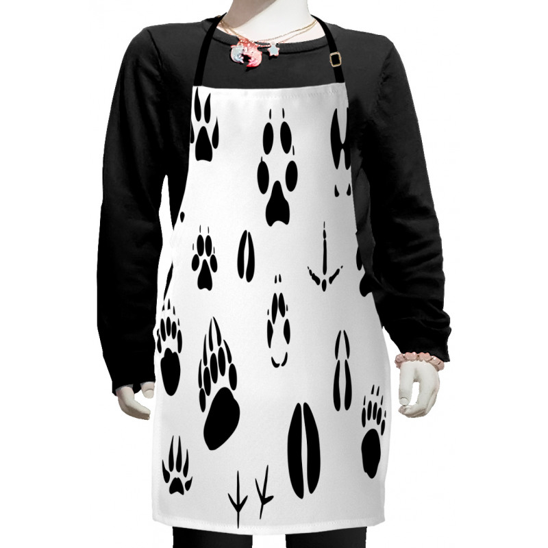 Wildlife Animal Footprints Kids Apron