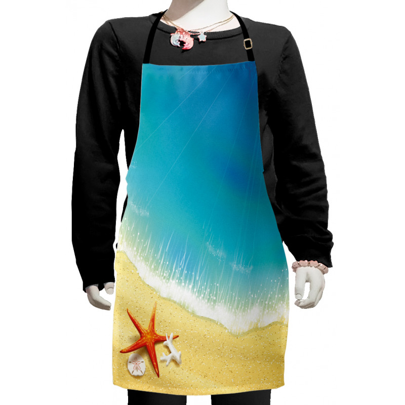 Waves on Beach Kids Apron