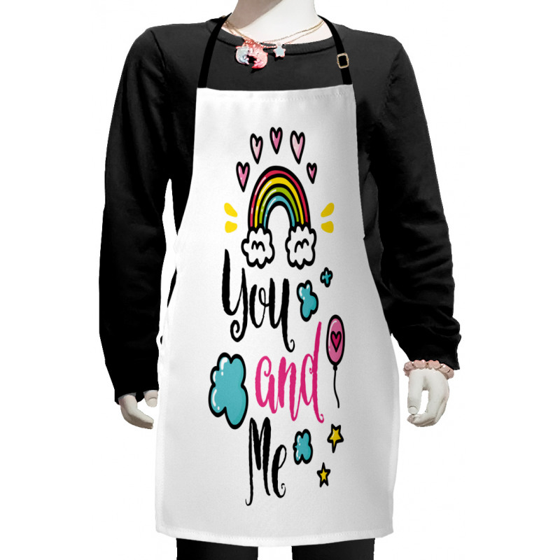 Rainbow Romance Kids Apron