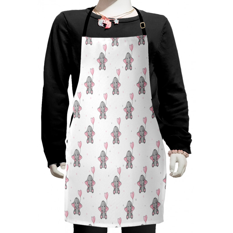 Heart Balloons Kids Apron