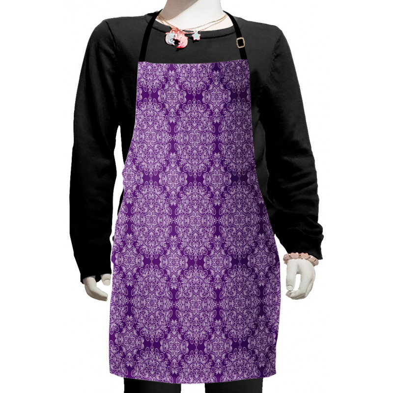 Swirl Floral Branch Kids Apron