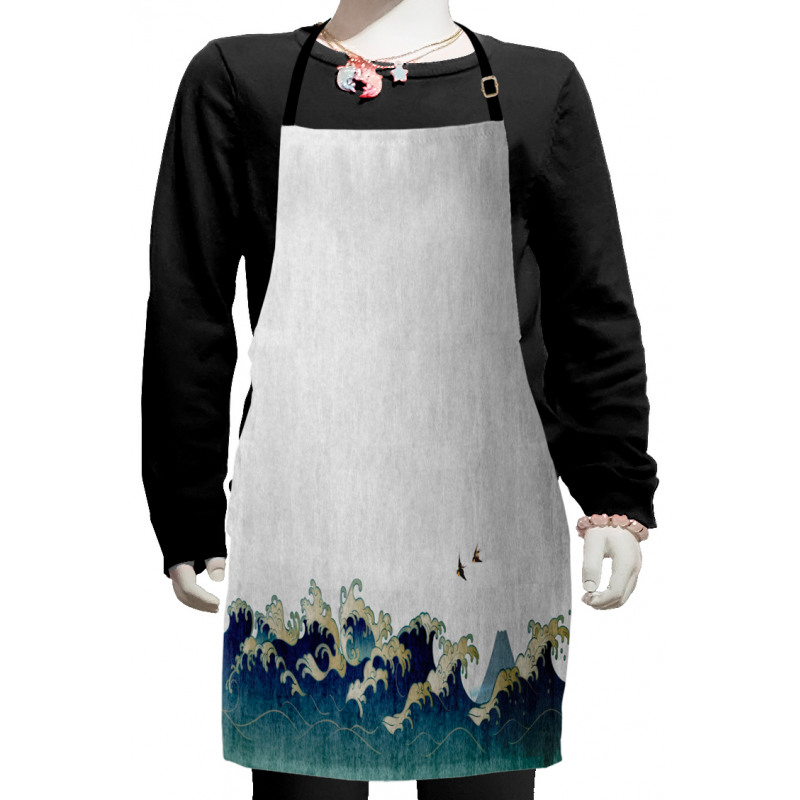 Aquatic Swirls Kids Apron