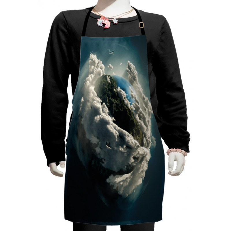 Planet Majestic Clouds Kids Apron