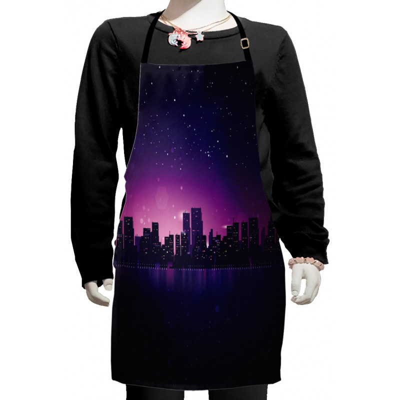 City Skyline Urban Life Kids Apron