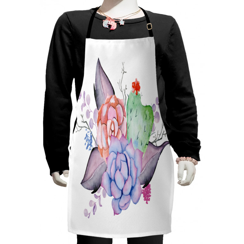 Romantic Summer Blossoms Kids Apron