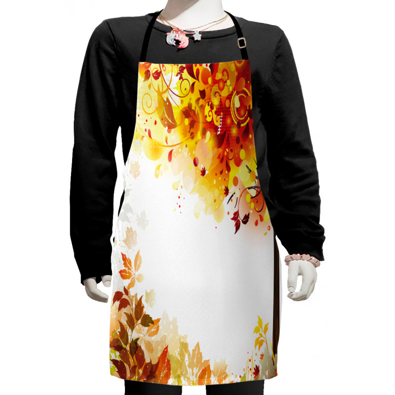 Abstract Fall Season Tree Kids Apron