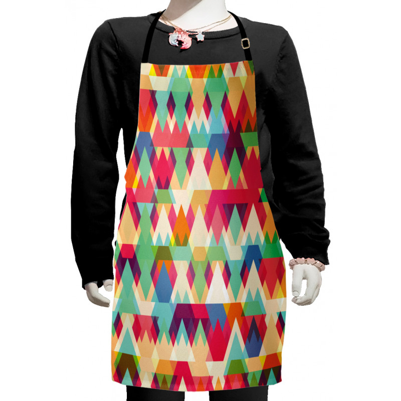 Colorful Triangles Kids Apron