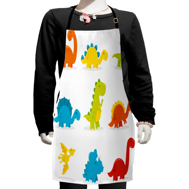 Funny Cartoon Set Kids Apron