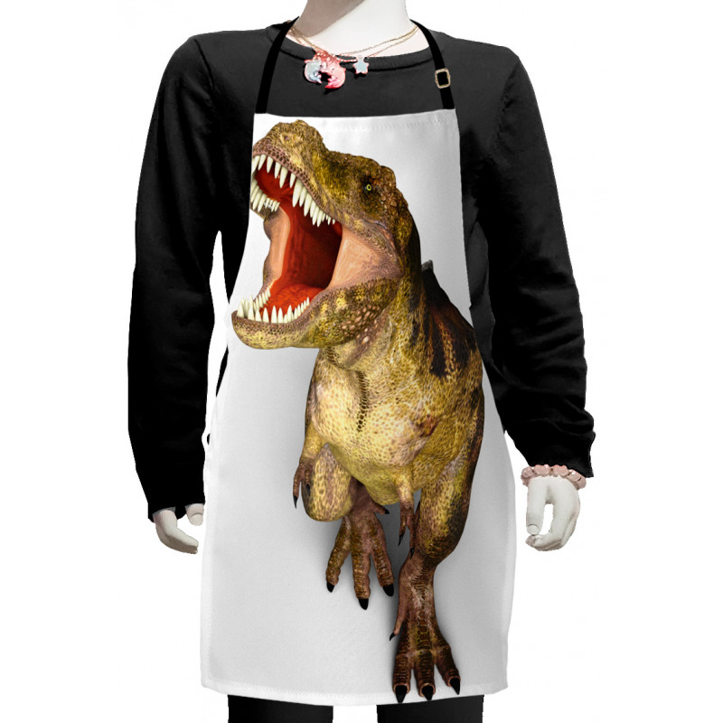 Roaring Vivid T-Rex Kids Apron