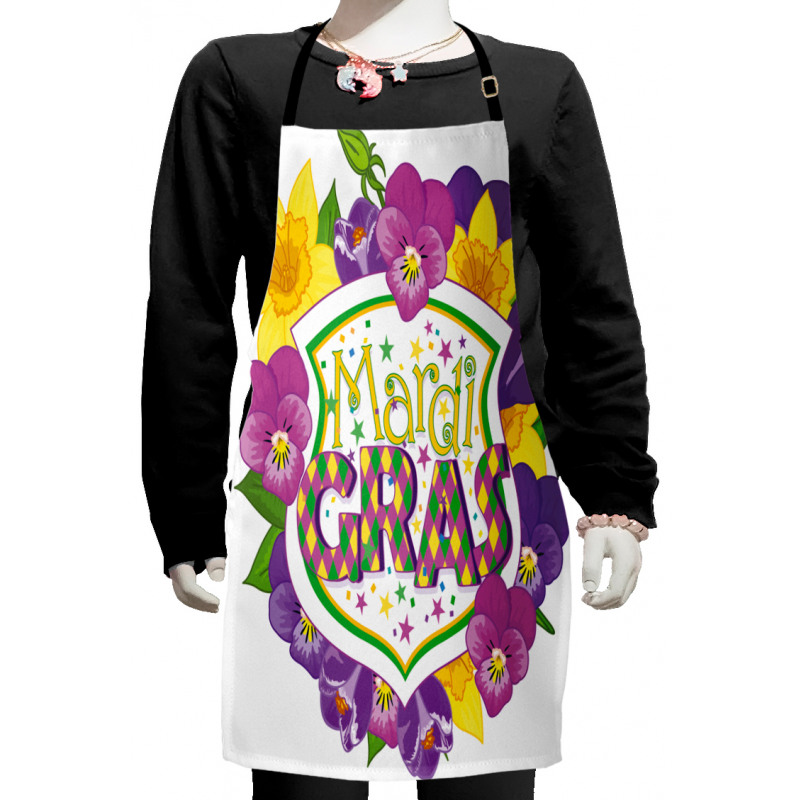 Blazon with Flowers Kids Apron