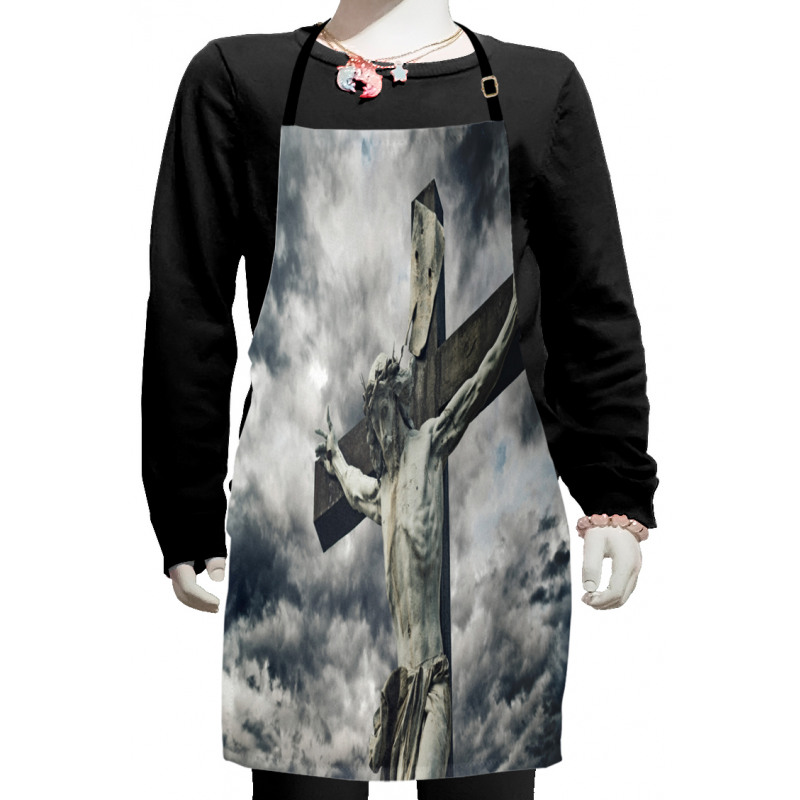 Stormy Dramatic Cloudscape Kids Apron