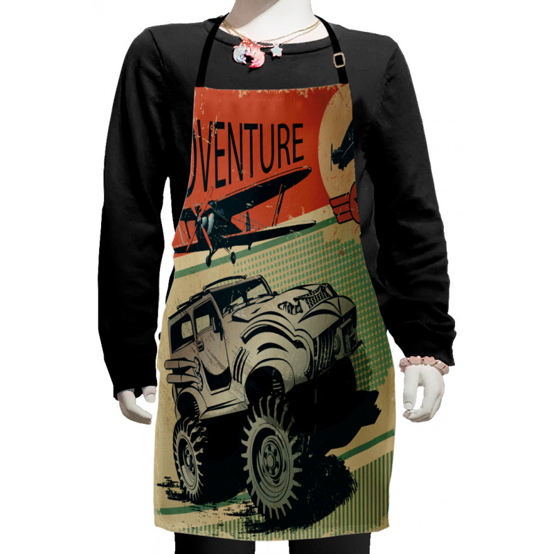 Strong Vehicle Planes Kids Apron