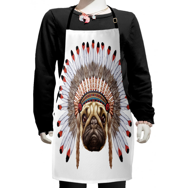 Native Style Bonnet Dog Kids Apron