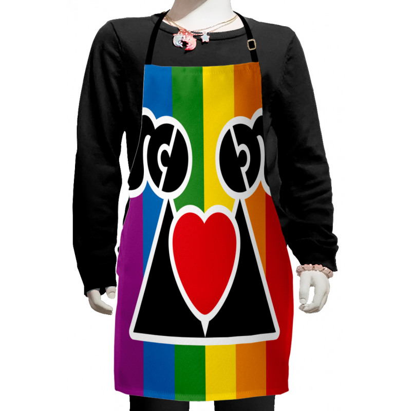 Love Wins Gay Couple Kids Apron