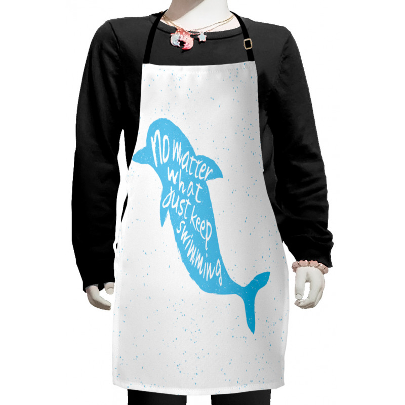 Hand Drawn Sea Mammal Kids Apron