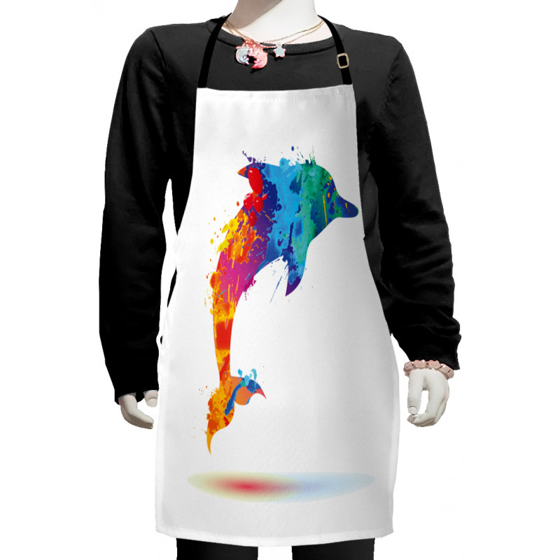 Vibrant Ocean Mammal Kids Apron