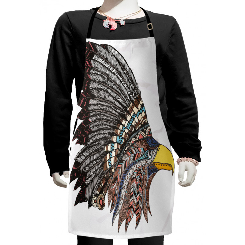 Tribal Feathered Hippie Kids Apron