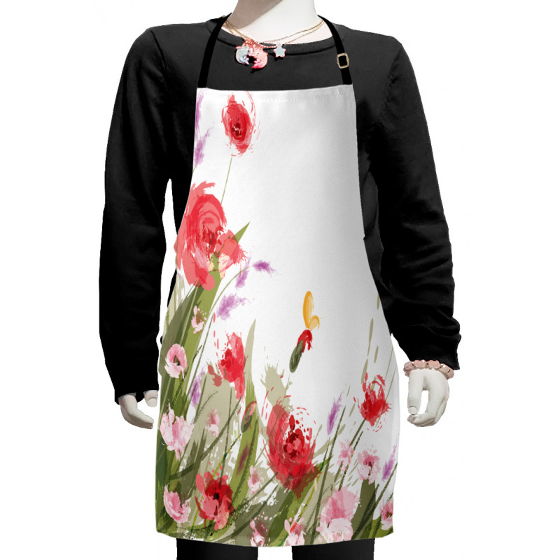 Floral Botany Kids Apron