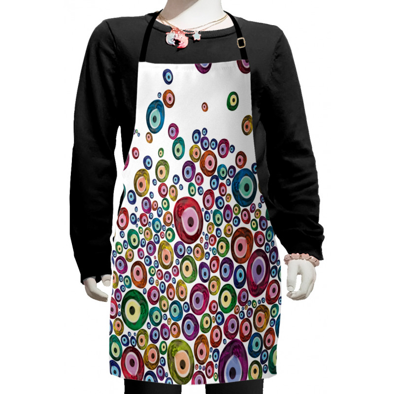 Evil Eye Pattern Kids Apron