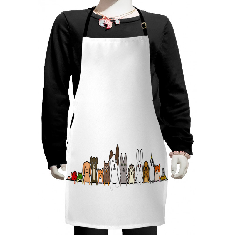 Domestic Pets Funny Kids Apron