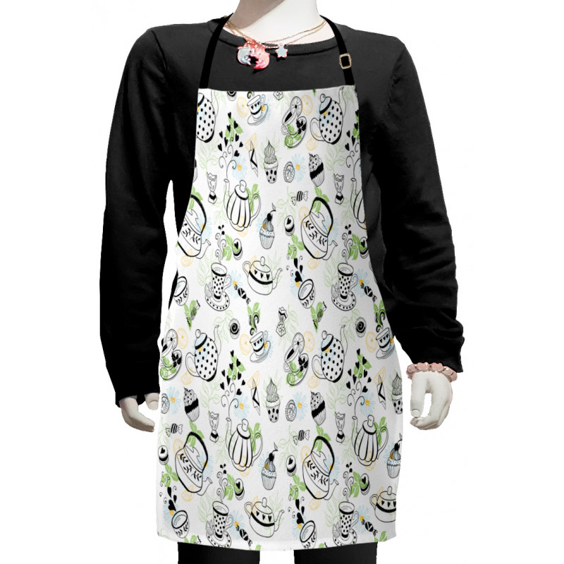 Doodle Hearts Kids Apron