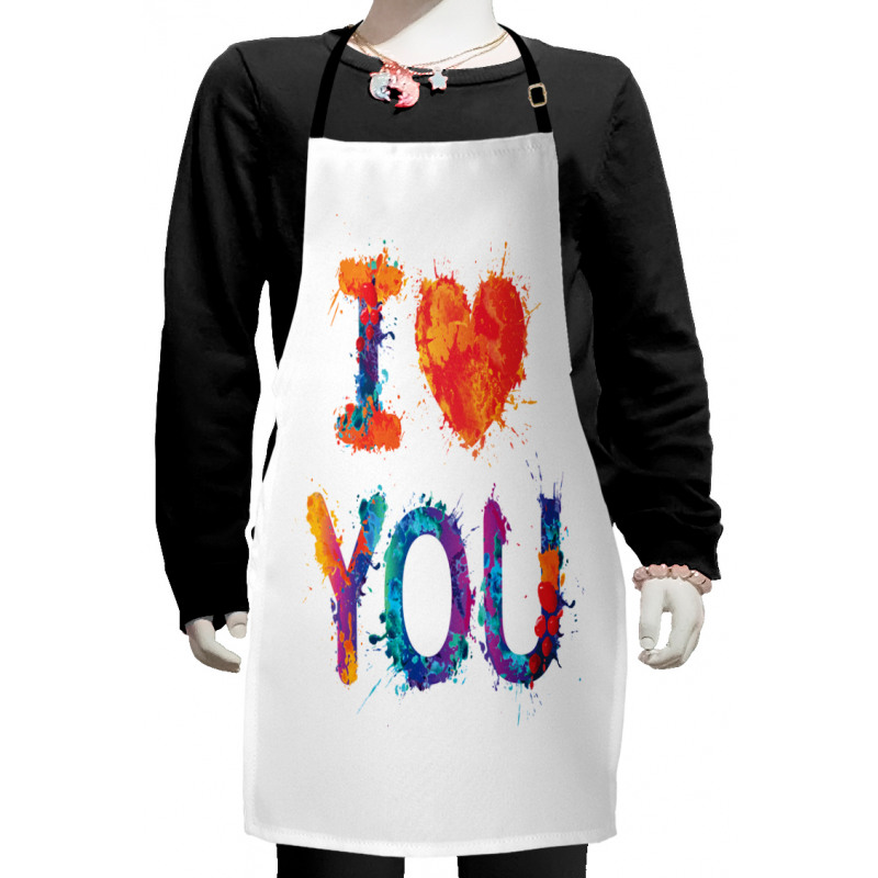 Watercolor Phrase Kids Apron