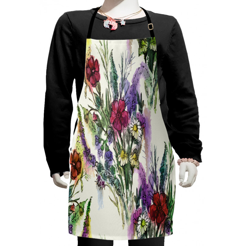 Floral Bouquet Kids Apron