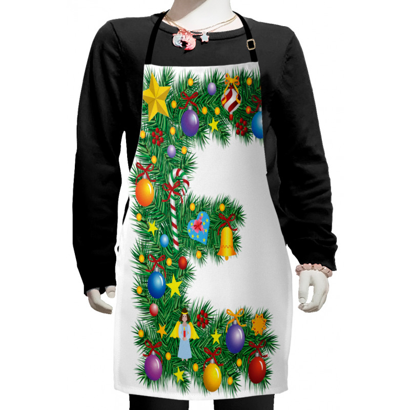 Capitalized E Big Star Kids Apron