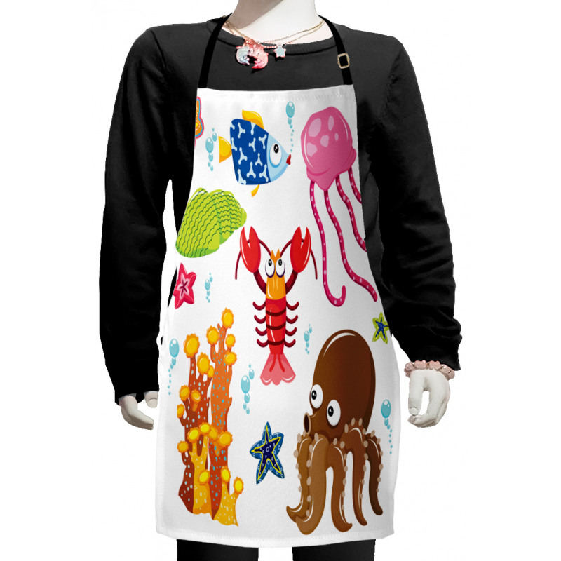 Underwater Wildlife Fun Kids Apron