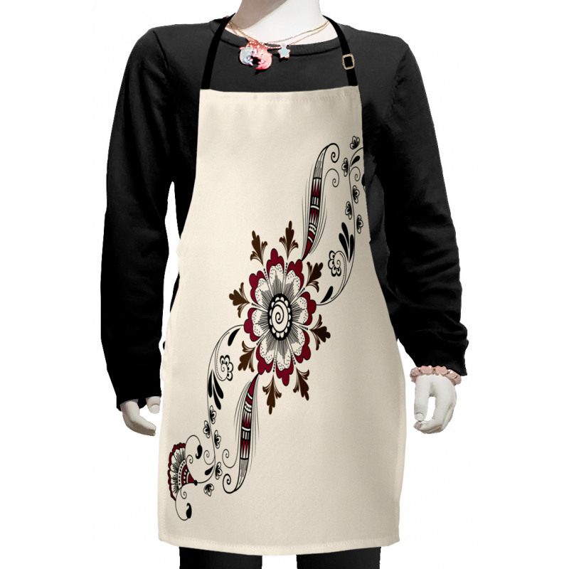 Floral Pattern Kids Apron