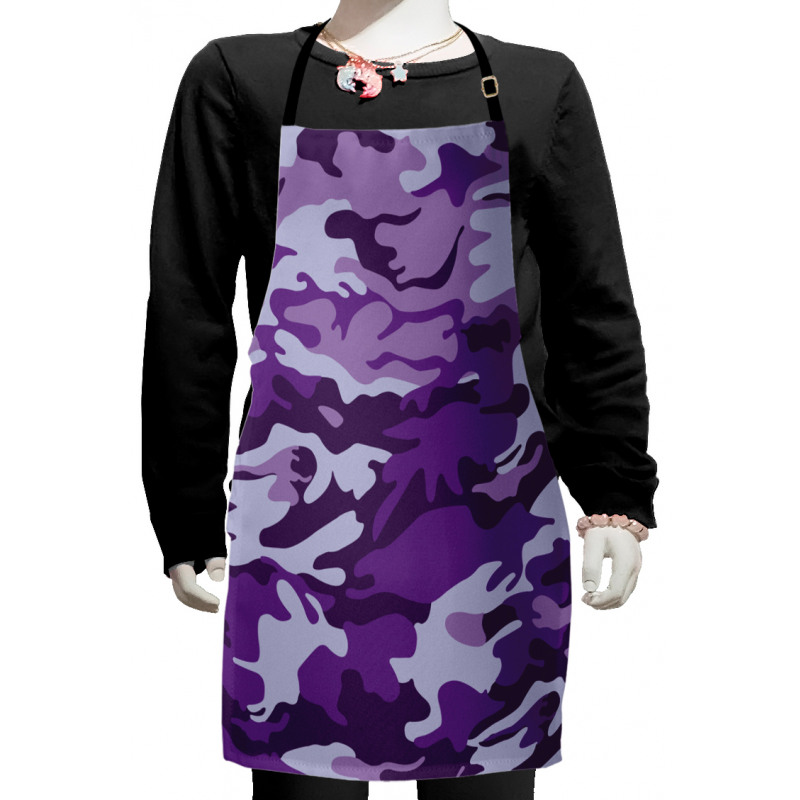 Purple Toned Waves Kids Apron