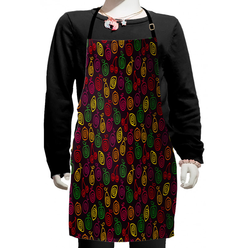 Apples Cherries Pears Kids Apron