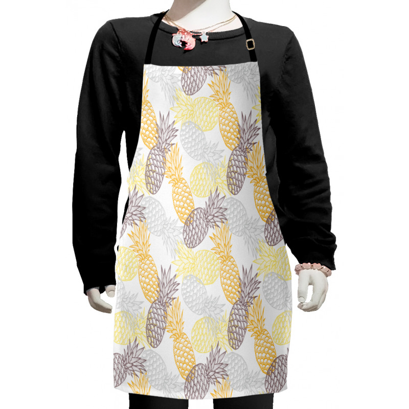 Exotic Pineapple Tropics Kids Apron