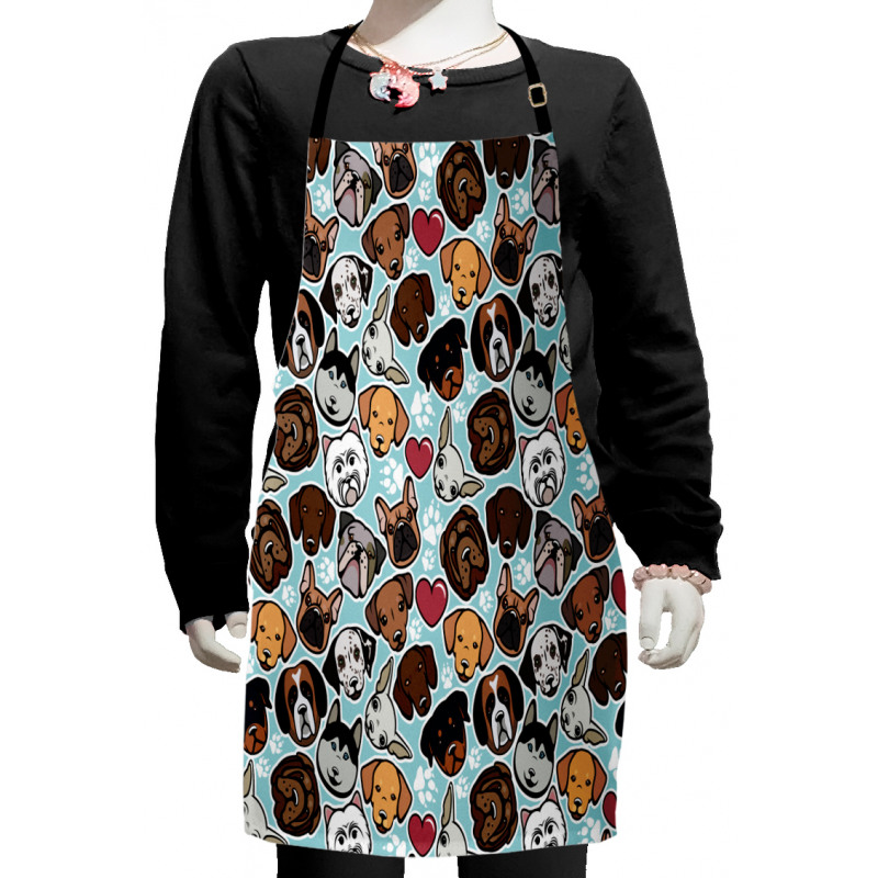 Canine Breeds Love Kids Apron