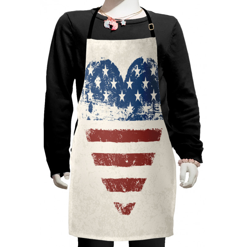 Patriotic Flag USA Kids Apron